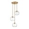 Z-Lite Chloe 3 Light Pendant, Olde Brass & Clear 490P10-3R-OBR - alternate 1